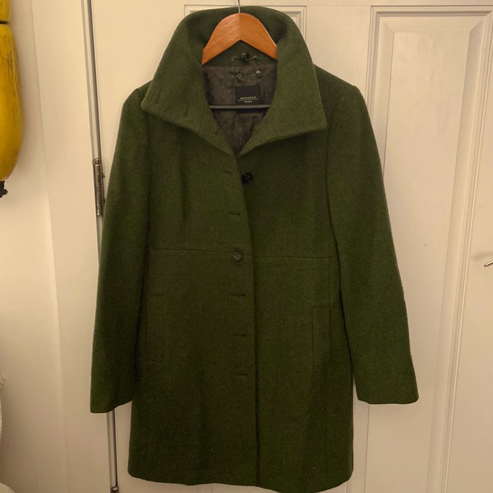 STUNNING - LIKE NEW- vintage Maxmara coat! Excellent condition!!! OLIVE GREEN